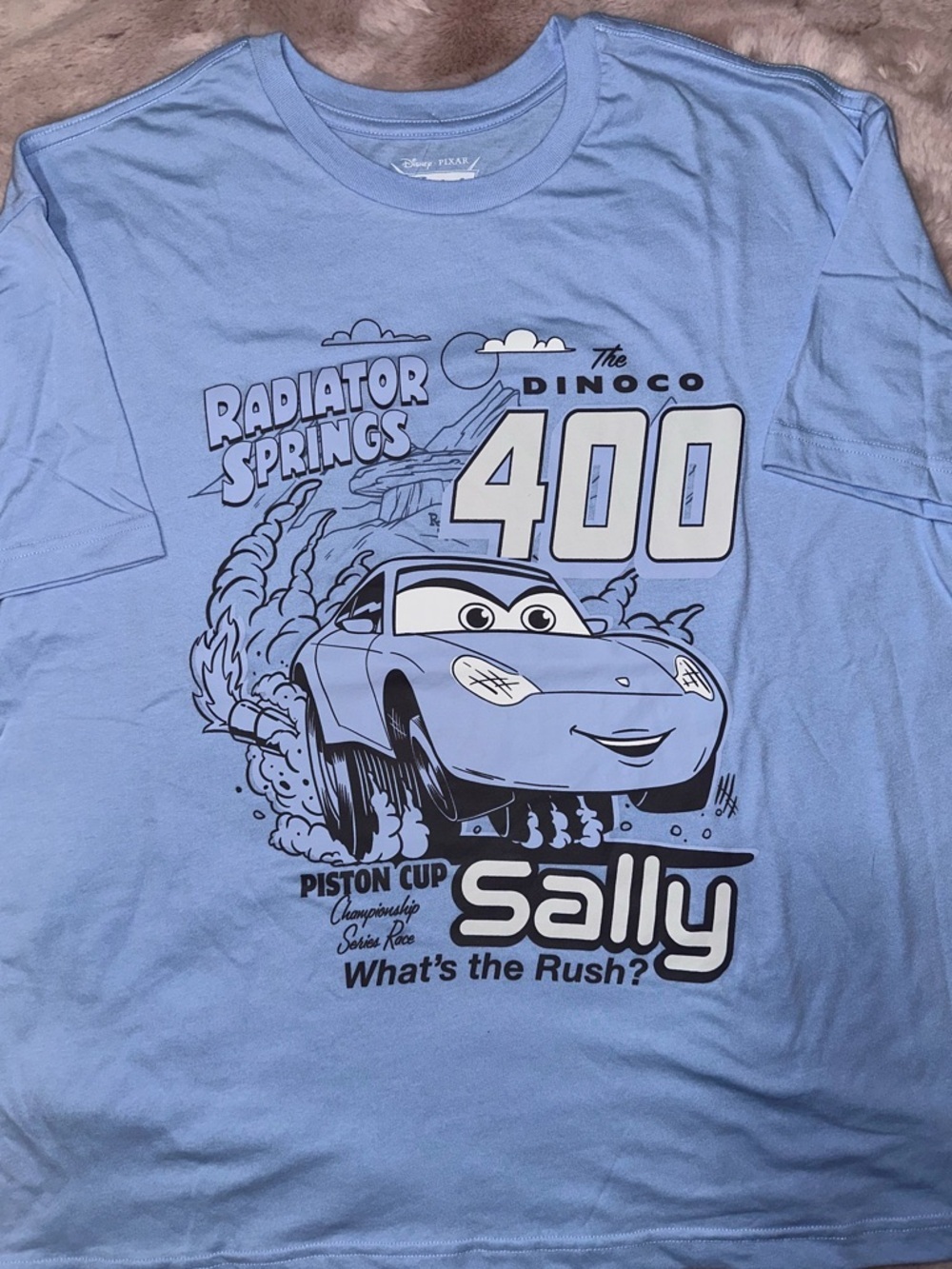 Disney Radiator Springs 'Sally' 400 Light Blue Short Sleeve Tee